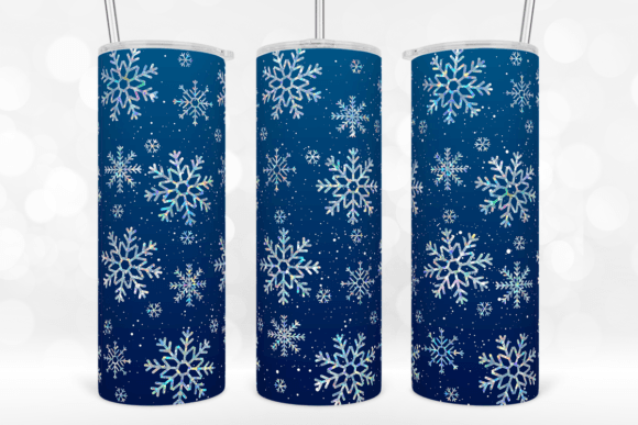 20Oz Winter Snowflakes Tumbler Wrap for Crafts & Content
