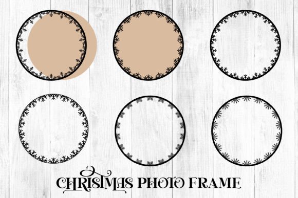 3D Christmas Photo Frame SVG for Festive Crafts
