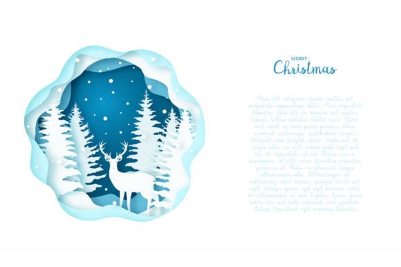 Greeting Card with a Scandinavian Deer Backgrounds Review