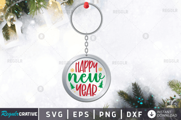 Happy New Year Svg Design for Crafts & Branding