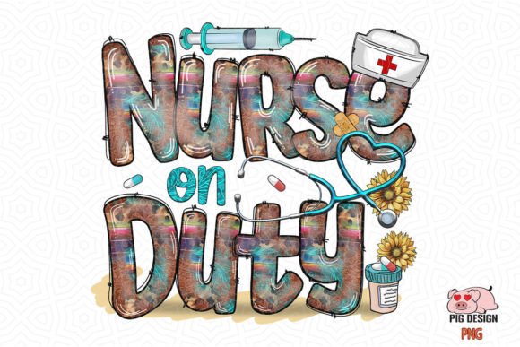 Nurse on Duty Nurse Sublimation SVG for Crafts