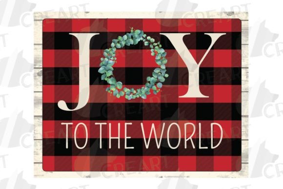 Oy to the World Plaid Eucalyptus Wreath: Print Templates & Crafts