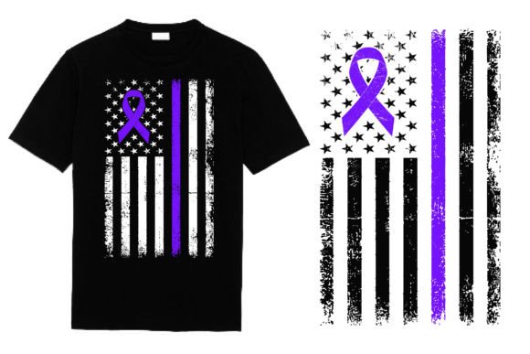 Pancreatic Cancer Ribbon T Shirt Design for Modern T-Shirt Designs