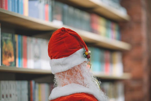 Santa Claus in Library: A Holiday Design Asset Review for Sellers
