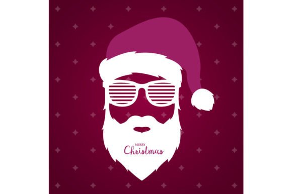 Santa Claus with Glasses Shutter Shades: Icons for Seasonal Sales