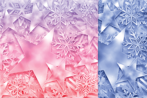 Snowflake and Star Textures for Winter Branding