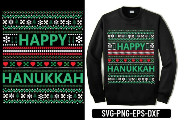 Ugly Sweater - Happy Hanukkah: T-Shirt Designs for Festive Creators