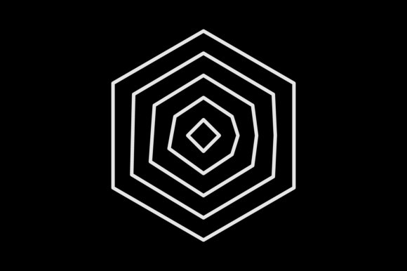 Universal Shape Design Pentagon Pattern: Icons for Modern Branding