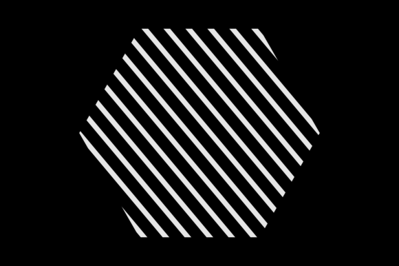 Universal Shape Pentagon Fill Lines Icons for Modern Blogs