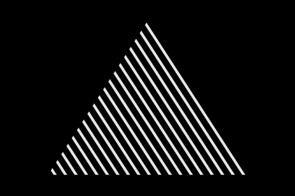 Universal Shape Triangle Lines Halftone for Icons & Crafts