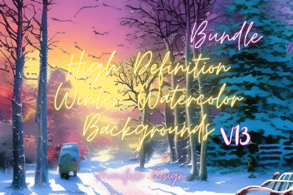 Winter Watercolor Background V13 Review for Backgrounds