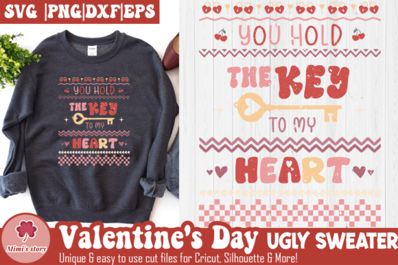 You Hold the Key to My Heart SVG for Crafts & Branding